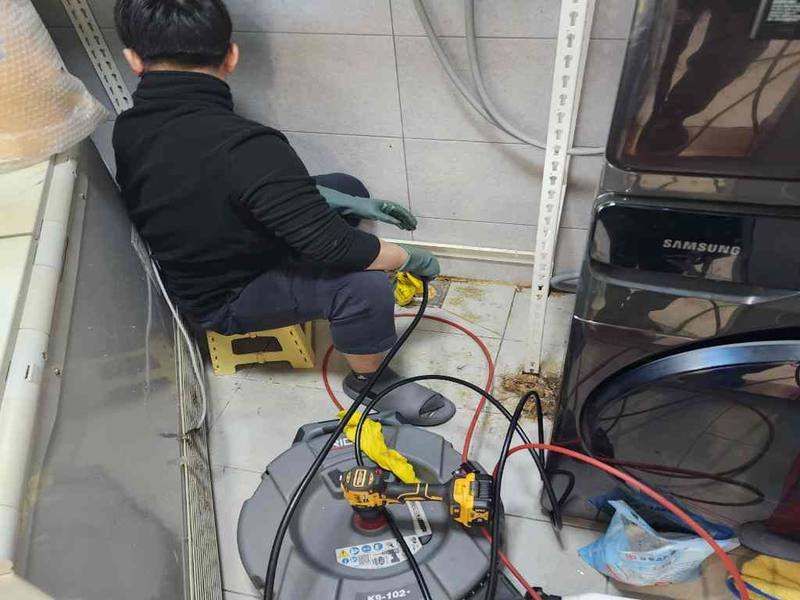 동탄 싱크대막힘 작업사례 4