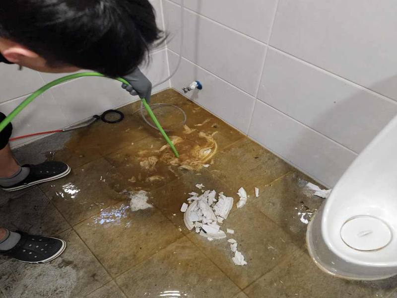 동탄 하수구역류 작업사례